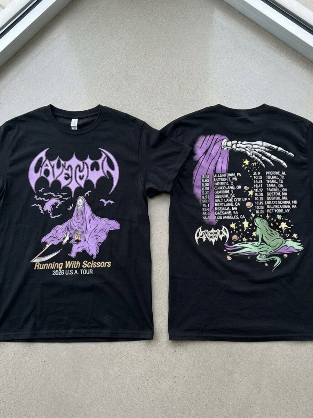 Cavetown Running With Scissors 2026 USA Tour Black T-Shirt S-4XL